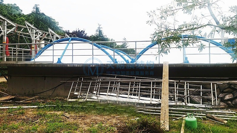 20210110無錫錢惠污水處理廠污水池封閉