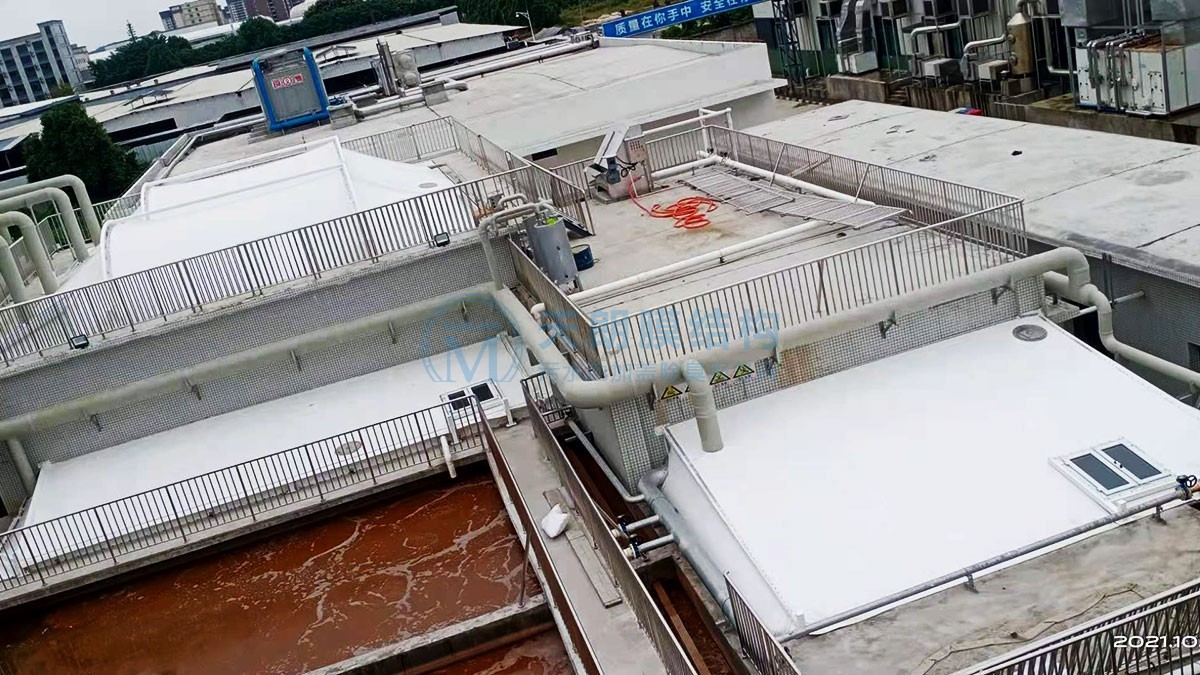 親親食品眉山工廠污水池反吊膜封閉工程